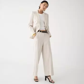 Брюки Sydney из эластичной льняной смеси J.Crew, белый