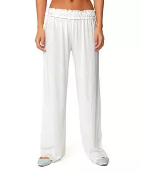 Брюки Sylvia Pointelle Edikted, белый