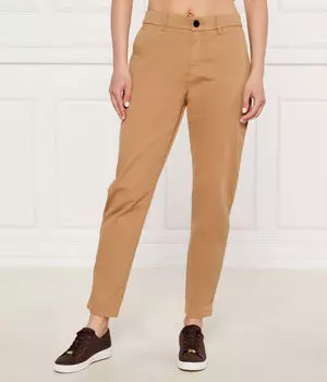 Брюки тахини Regular fit Boss Orange, коричневый