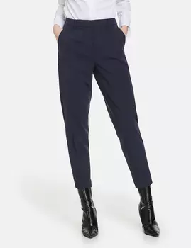 Брюки TAIFUN Hose Tuch/Kombi verkrzt, темно-синий