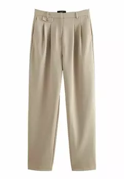 Брюки TAILORED BARREL REGULAR FIT Next, бежевый