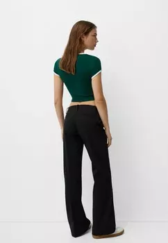 Брюки TAILORED Bershka, черный деним