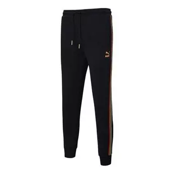 Брюки tailored for sport unity track pants 'black orange' Puma, черный