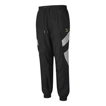 Брюки tailored for sport worldhood pants 'black white' Puma, черный