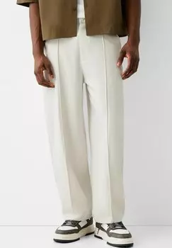 Брюки TAILORING BAGGY FIT Bershka, цвет sand
