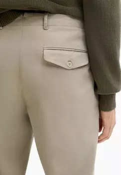 Брюки TAPERED-FIT Massimo Dutti, светло-коричневый
