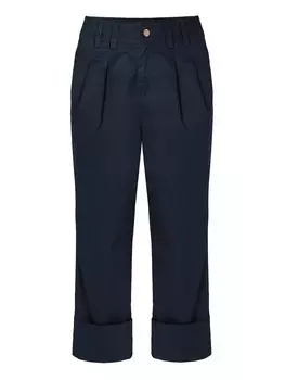 Брюки TATUUM Regular Pleat-Front Pants Erto, темно-синий