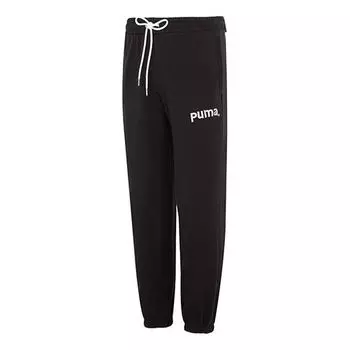 Брюки team pants 'black' Puma, черный