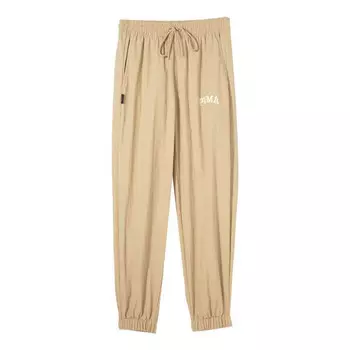 Брюки team woven pants 'khaki' Puma, хаки