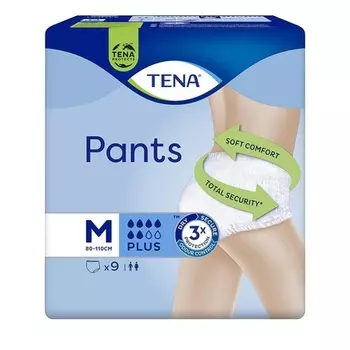 Брюки Tena Medium Plus — упаковка из 9 шт.
