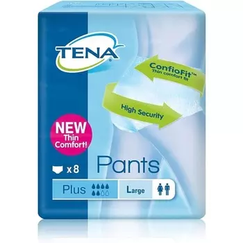 Брюки TENA Plus Large — упаковка из 8 шт.