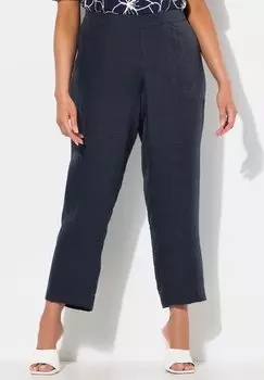 Брюки TEXTURED COMFORT WAIST Ulla Popken, темно-синий