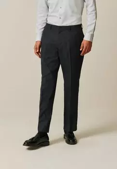 Брюки Textured Smart Regular Fit Next, цвет navy