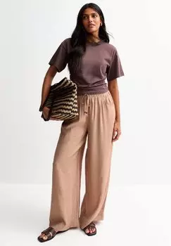 Брюки TEXTURED WIDE LEG New Look, бежевый