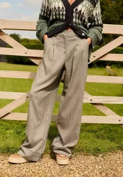 Брюки TEXTURED WIDE Next, серый