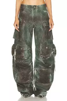 Брюки The Attico Fern Long, цвет Stained Green