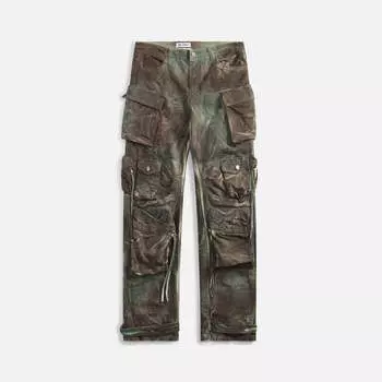 Брюки The Attico Fern Long Pants, цвет Stained Green Camouflage