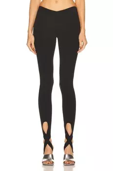 Брюки The Attico Lea Legging, черный