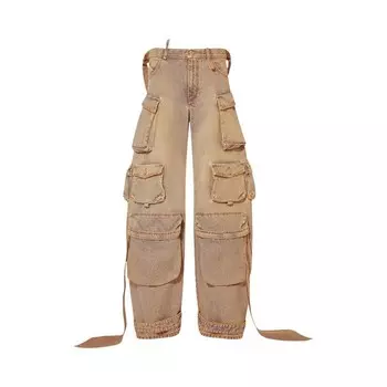 Брюки The Attico Long Pants, цвет Cachi