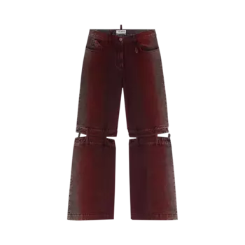 Брюки The Attico Long 'Red/Purple Shades', красный