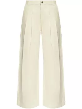 Брюки Theory со складками, белый