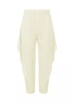 Брюки thicker bottoms 1 Pleats Please Issey Miyake, белый