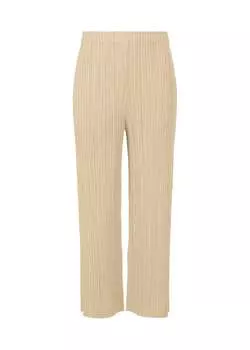 Брюки thicker bottoms 1 Pleats Please Issey Miyake, бежевый