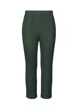 Брюки thicker bottoms 1 Pleats Please Issey Miyake, зеленый