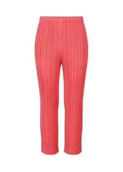 Брюки thicker bottoms 1 Pleats Please Issey Miyake, красный