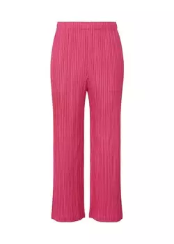 Брюки thicker bottoms 2 Pleats Please Issey Miyake, розовый