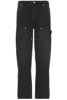 Брюки Thisisneverthat Denim Carpenter, черный