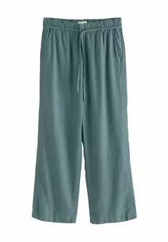 Брюки TIE WAIST WIDE LEG BLEND Next, синий