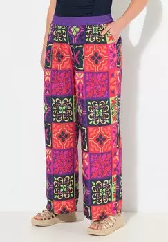 Брюки TILE PRINT WIDE Ulla Popken, фиолетовый