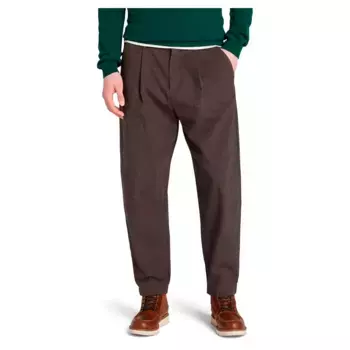 Брюки Timberland Claremont Herringbone Pleated chino, коричневый