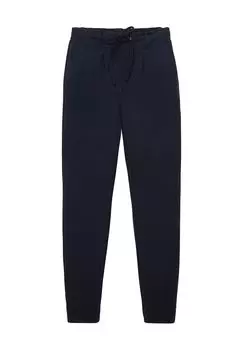 Брюки тканевые, эластичный пояс с кулиской, женские TOM TAILOR, цвет Real Navy Blue