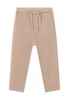 Брюки тканевые, на шнурке, боковые карманы, детские Manguun, бежевый