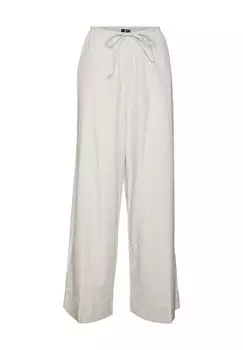 Брюки тканевые, с завязкой, женские VERO MODA, цвет Silver