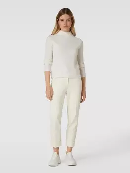 Брюки тканевые укороченного кроя, модель «КРИСТАЛЛ» Cambio, экрю