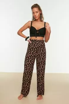 Брюки тканые Trendyol, черный