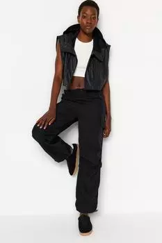 Брюки тканые Trendyol, черный