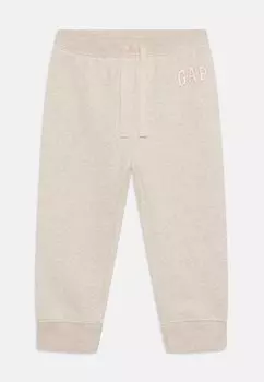 Брюки Toddler Girl Holiday Logo GAP, цвет heather grey