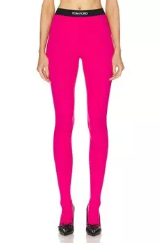 Брюки Tom Ford Glossy Legging, цвет Bright Fuxia