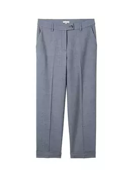 Брюки TOM TAILOR Loose fit Pleated Pants Lea, пыльно-голубой