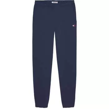Брюки Tommy hilfiger с однотонным логотипом Tommy Jeans, синий