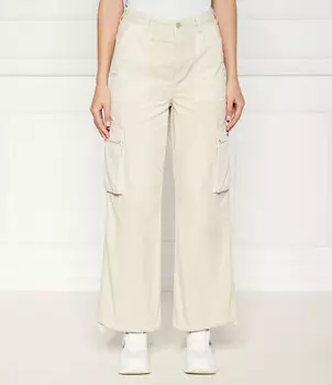 Брюки Tommy Jeans cargo CLAIRE flare fit, бежевый