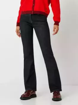 Брюки TONI с 5 карманами "Perfect Shape Bootcut", с контрастными швами, синий