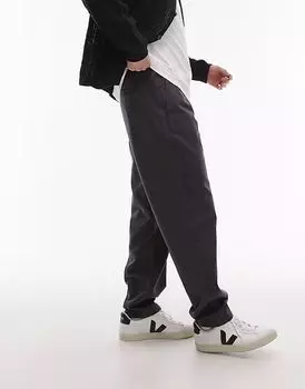 Брюки Topman Essential в цвете «стираный угольный»