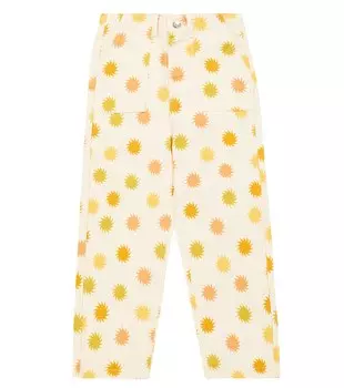 Брюки Tramonto из хлопка с принтом The New Society, разноцветный