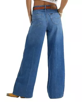 Брюки трапециевидного кроя Lee Stella, зеленый