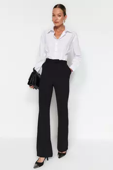 Брюки Trendyol с пуговицами, черный